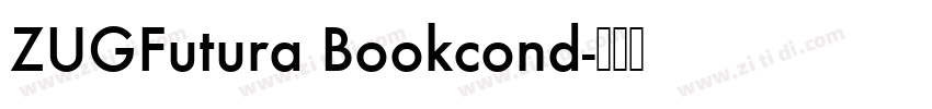 ZUGFutura Bookcond字体转换